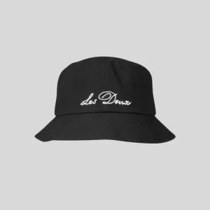 Seersucker Bucket Hat (Black)
