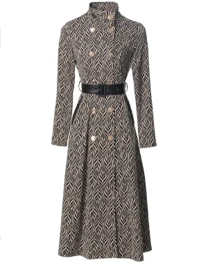 Single-Breasted Sashes Slim Dress