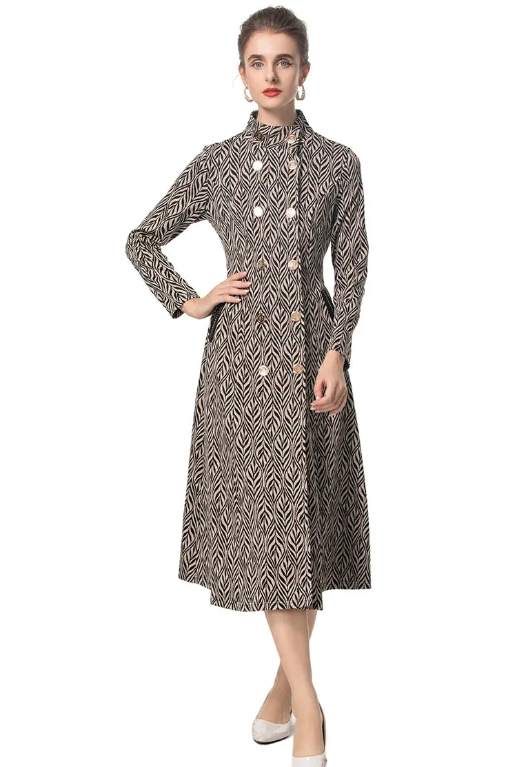 Single-Breasted Sashes Slim Dress