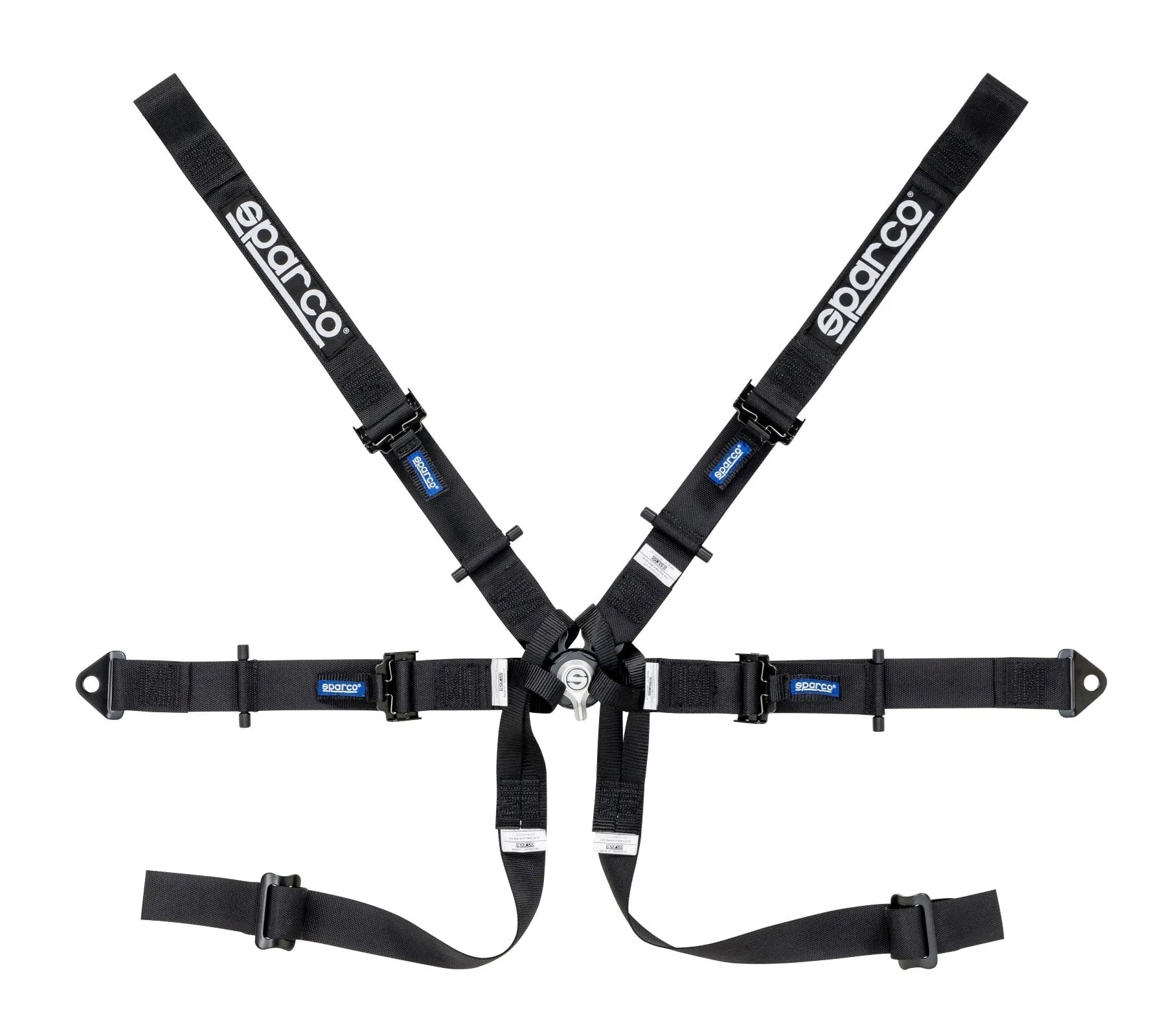 SPARCO Competition Formula Harness 2" 6 Points [HANS / FIA] Blue / Red / Black