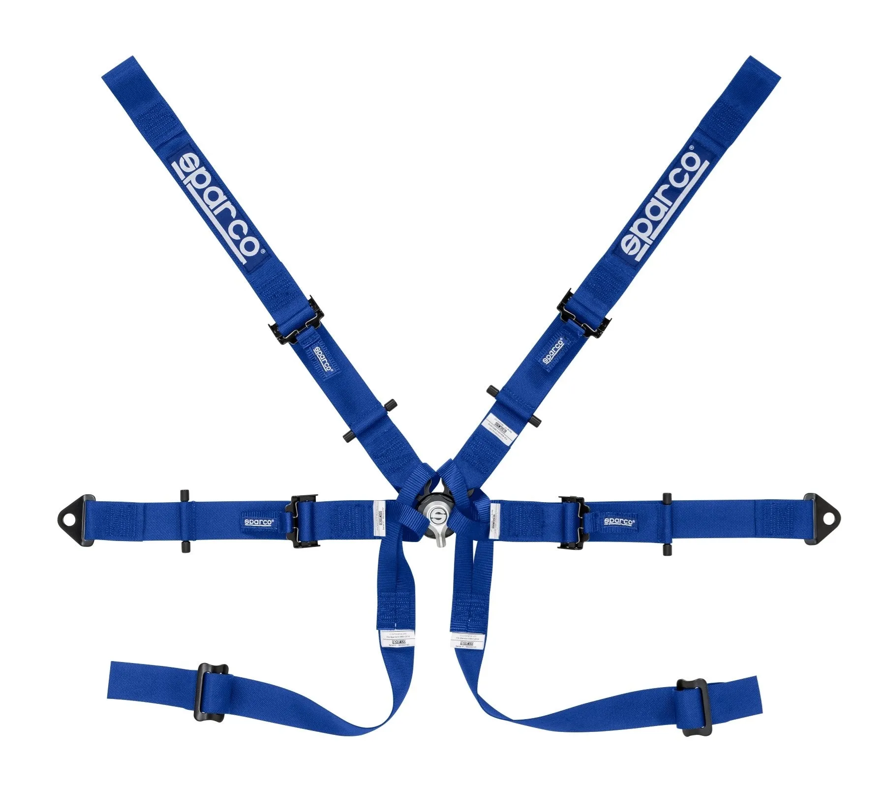 SPARCO Competition Formula Harness 2" 6 Points [HANS / FIA] Blue / Red / Black