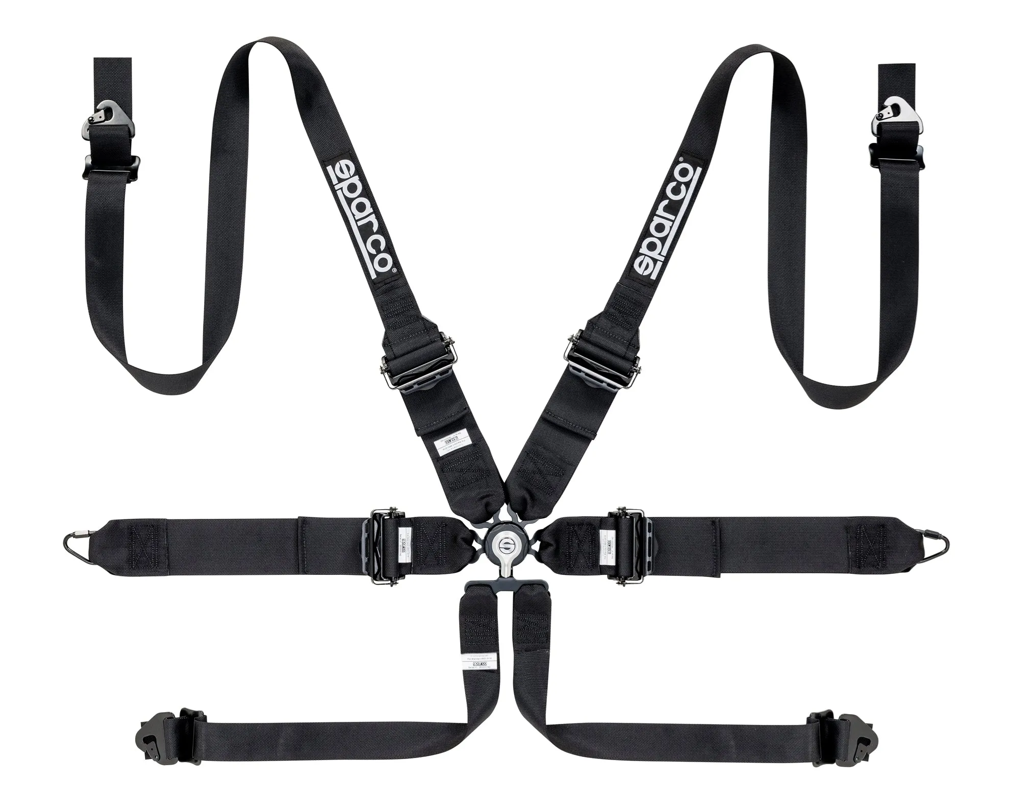SPARCO HARNESS COMPETITION 6 PT HANS - 3"/2" ALUMINUM PD