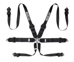 SPARCO HARNESS COMPETITION 6 PT HANS - 3"/2" ALUMINUM