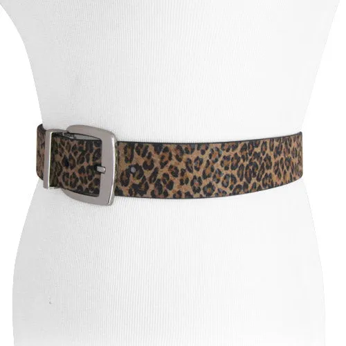 Steve Madden- Reversible Leopard Print Belt for Women