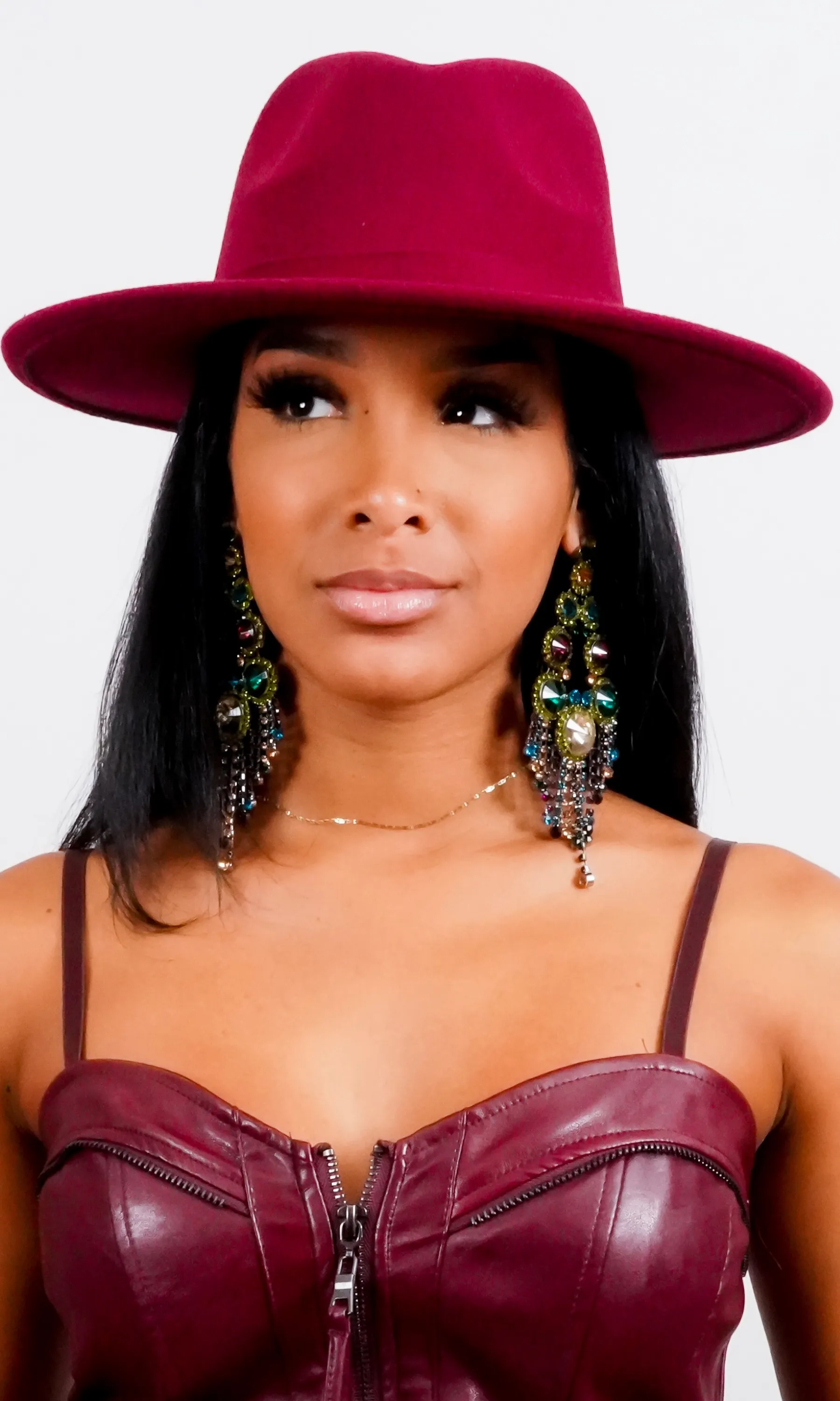 Still Trending | Wide Brim Felt Fedora Hat with Band for Women and Men