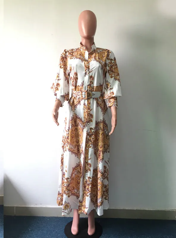 TastyHottie - Print  Summer Dress Elegant Smocked Big Swing Long Dresses
