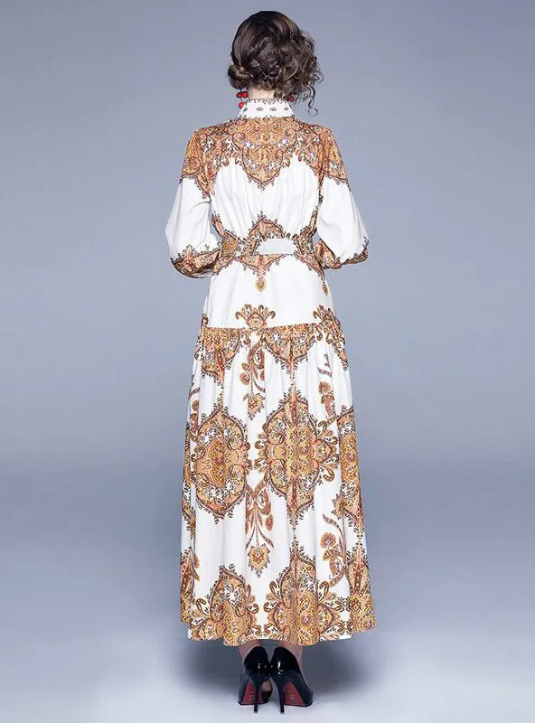 TastyHottie - Print  Summer Dress Elegant Smocked Big Swing Long Dresses