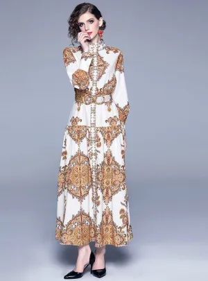 TastyHottie - Print  Summer Dress Elegant Smocked Big Swing Long Dresses