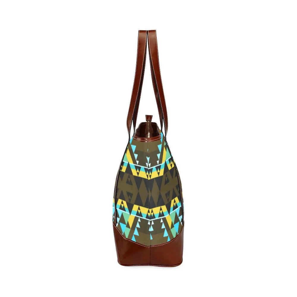 Writing on Stone Broken Lodge Tote Handbag