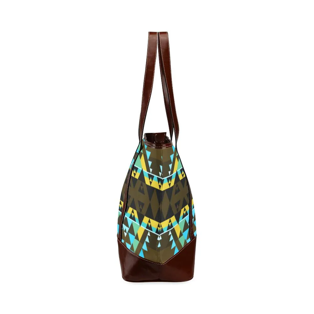 Writing on Stone Broken Lodge Tote Handbag